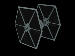 Tie Fighter - Spaceship - Starship - Star Wars Low-poly 3D-Modell