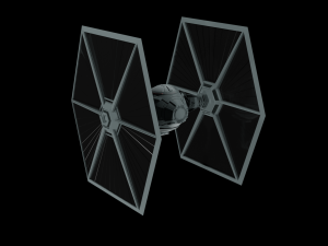 Tie Fighter - Spaceship - Starship - Star Wars Low-poly 3D-Modell