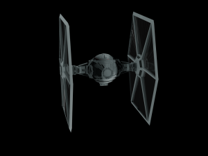 Tie Fighter - Spaceship - Starship - Star Wars Low-poly 3D-Modell