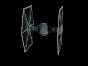 Tie Fighter - Spaceship - Starship - Star Wars Low-poly 3D-Modell