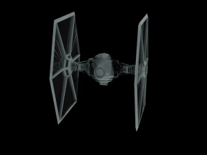 Tie Fighter - Spaceship - Starship - Star Wars Low-poly 3D Model
