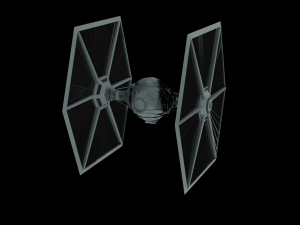 Tie Fighter - Spaceship - Starship - Star Wars Low-poly 3D-Modell