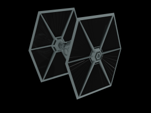 Tie Fighter - Spaceship - Starship - Star Wars Low-poly 3D-Modell