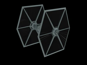 Tie Fighter - Spaceship - Starship - Star Wars Low-poly 3D Model