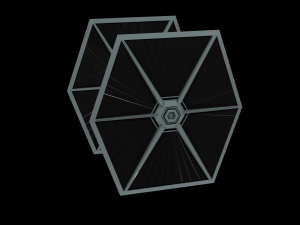 Tie Fighter - Spaceship - Starship - Star Wars Low-poly 3D-Modell
