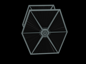 Tie Fighter - Spaceship - Starship - Star Wars Low-poly 3D-Modell
