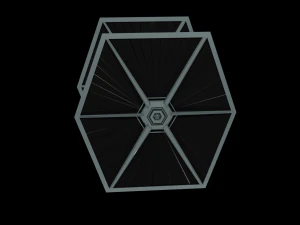 Tie Fighter - Spaceship - Starship - Star Wars Low-poly 3D Model