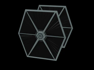 Tie Fighter - Spaceship - Starship - Star Wars Low-poly 3D Model