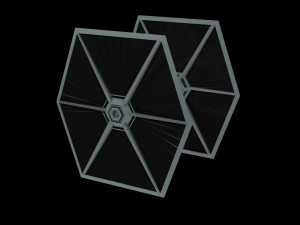 Tie Fighter - Spaceship - Starship - Star Wars Low-poly 3D-Modell