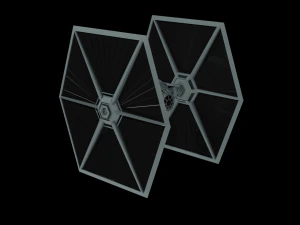 Tie Fighter - Spaceship - Starship - Star Wars Low-poly 3D Model