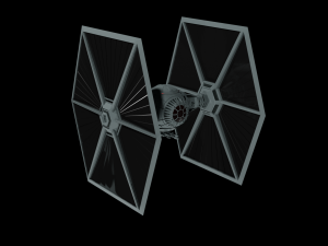 Tie Fighter - Spaceship - Starship - Star Wars Low-poly 3D-Modell