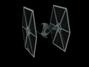 Tie Fighter - Spaceship - Starship - Star Wars Low-poly 3D-Modell
