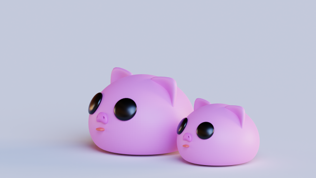 Cutie pigs 3D-Modell .c4d .max .obj .3ds .fbx .stl .blend 