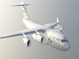 Large military transport aircraft 3D मॉडल
