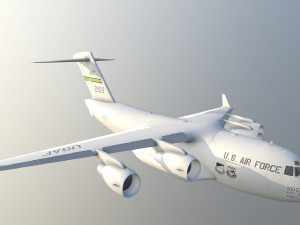 Large military transport aircraft Modelo 3D