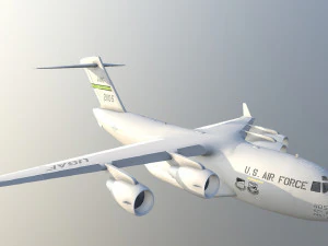 Large military transport aircraft 3D Model
