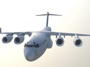 Large military transport aircraft Modelo 3D