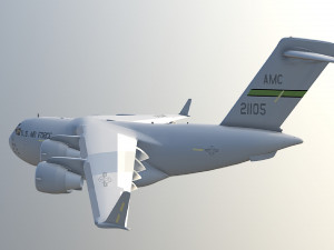 Large military transport aircraft Modelo 3D