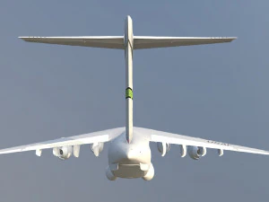 Large military transport aircraft 3D Model
