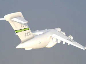 Large military transport aircraft 3D Model