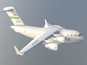 Large military transport aircraft Modelo 3D