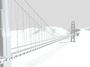 Golden Gate Bridge 3D Model
