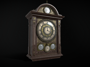Old wall clock 3Dモデル