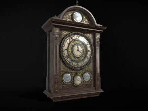 Oude wandklok 3D Model