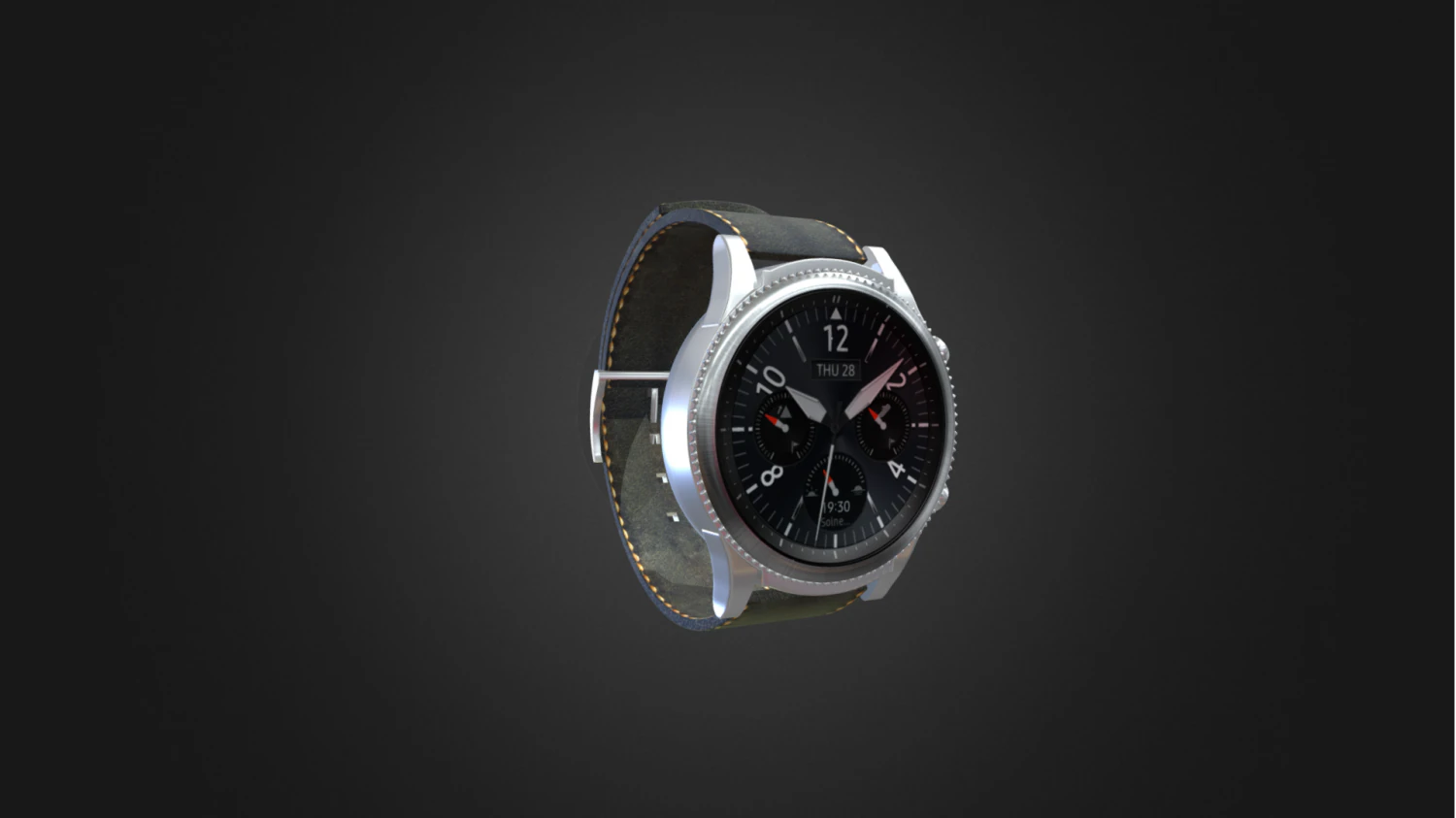 Samsung Gear S3 Classic 3D Model .c4d .max .obj .3ds .fbx .stl .blend