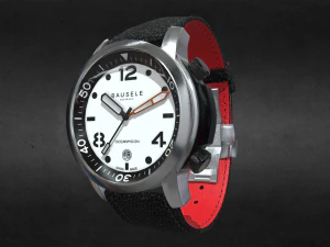 Bausele 白色海月腕表 3D 模型