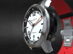 Bausele White Oceanmoon Watch 3D Model