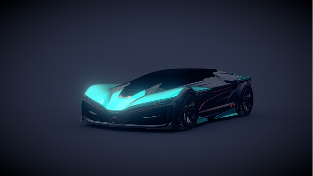 Concept Car 2 Modello 3D .c4d .max .obj .3ds .fbx .stl .blend 