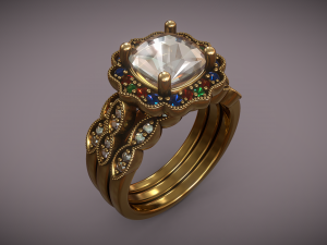 Gem Ring 1 3Dモデル