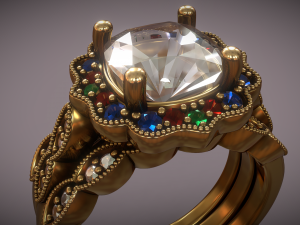 Gem Ring 1 3D-Modell