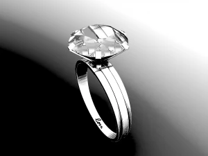 Diamond Ring 1 3D Model