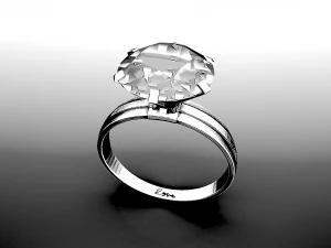 Diamond Ring 1 3D Model