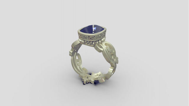 Royal Ring 1 Model 3D .c4d .max .obj .3ds .fbx .stl .blend 