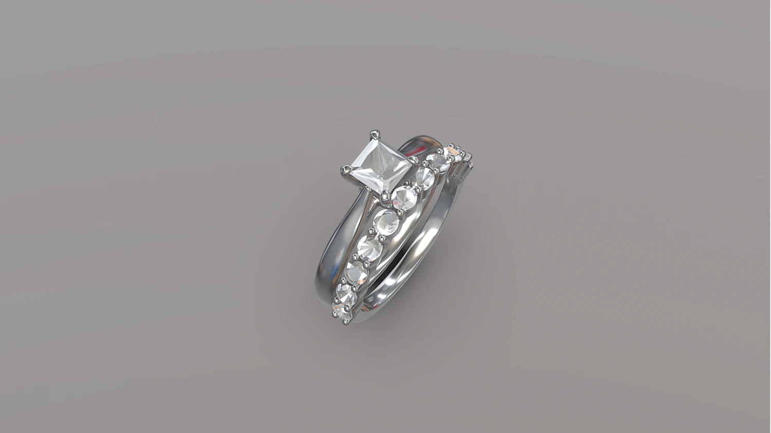 Diamond Ring 3 3D Model .c4d .max .obj .3ds .fbx .stl .blend 