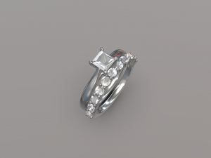 Diamond Ring 3 Model 3D