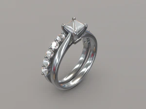 Diamond Ring 3 3D Model