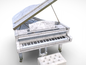 Grand Piano Marble 3Dモデル