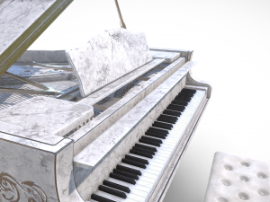Grand Piano Marble 3Dモデル