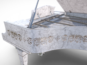 Grand Piano Marble 3Dモデル