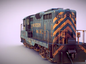 EMD GP7 Pacifique Ouest Modèle 3D