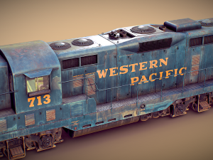 EMD GP7 Western Pacific 3D Model