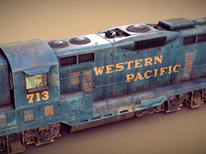 EMD GP7 Western Pacific 3D Model