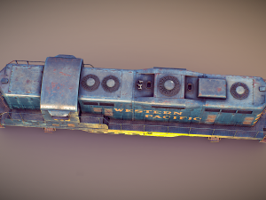 EMD GP7 Western Pacific 3D Model