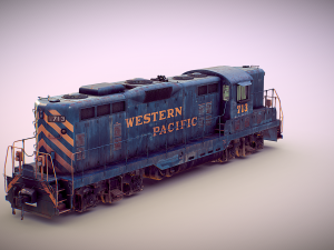 EMD GP7 Western Pacific 3D Model