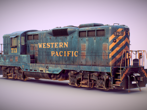 EMD GP7 Western Pacific 3D Model