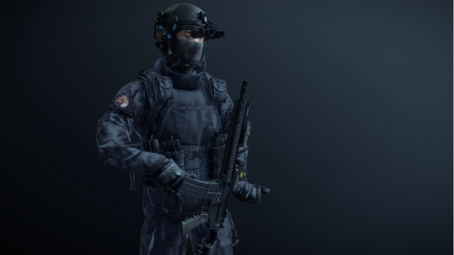 SWAT operato r 3D 모델 .c4d .max .obj .3ds .fbx .stl .blend 